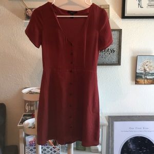 Red summer dress